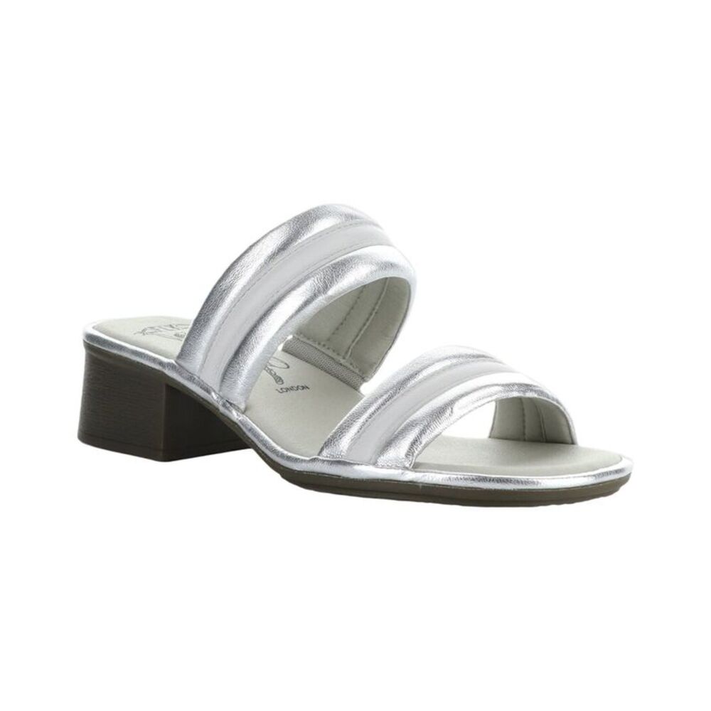 Fly London Eity Metallic Leather Sandal, Metallic